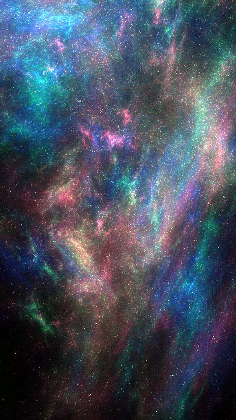 Colorful Galaxy Math Background