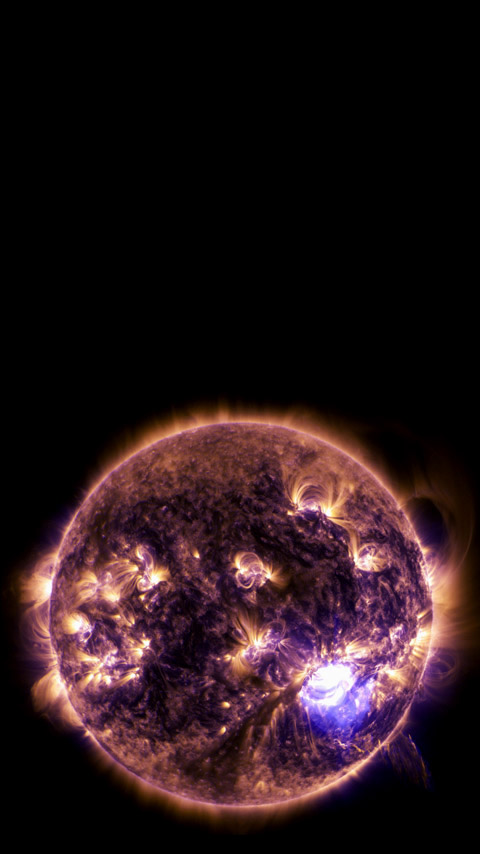 corona sun space universe dark black wallpaper background phone
