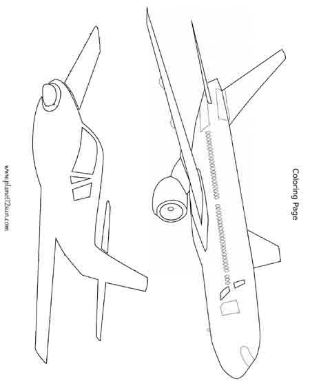 airplanes coloring page preschool 1st grade free printable worksheet