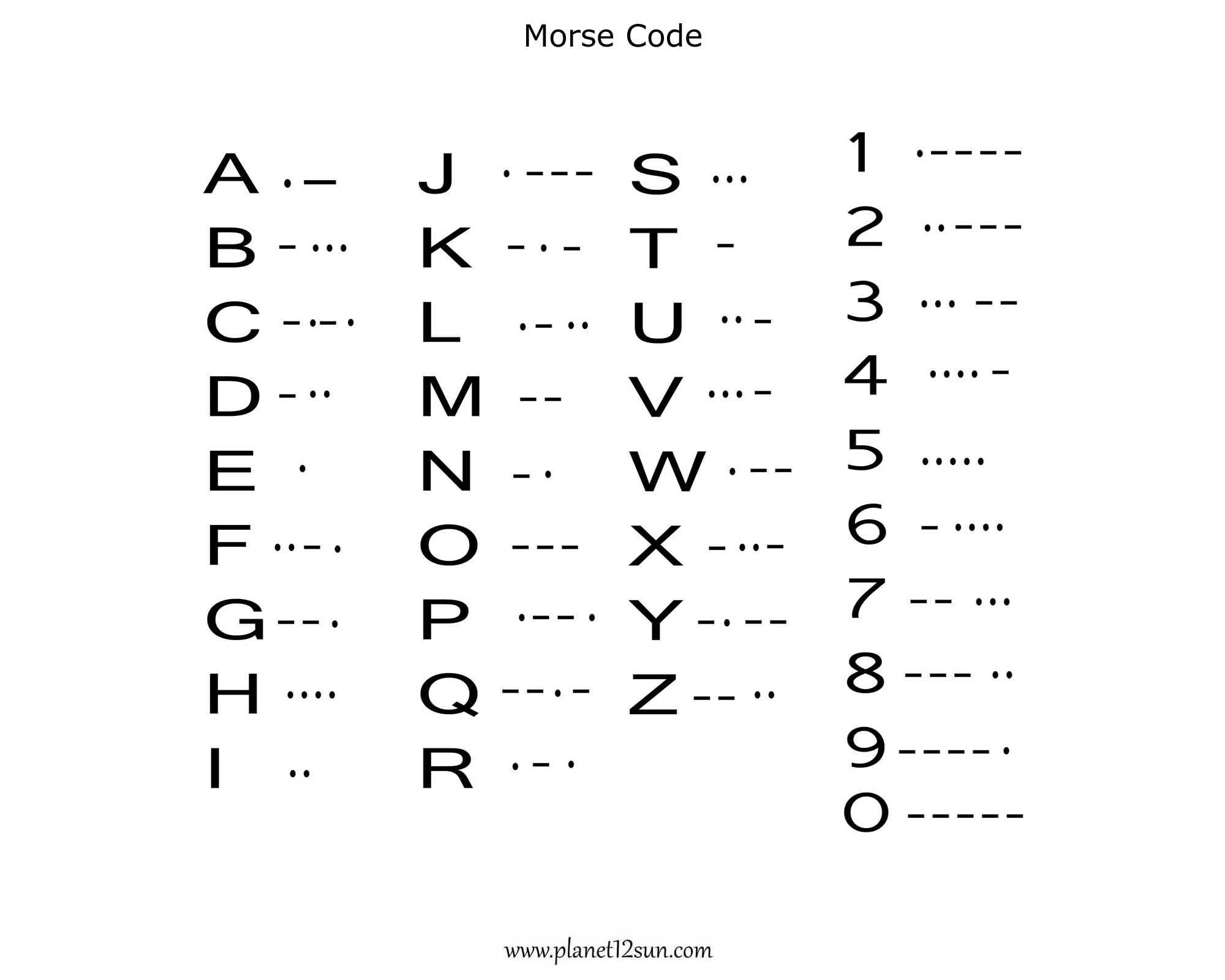 morse code