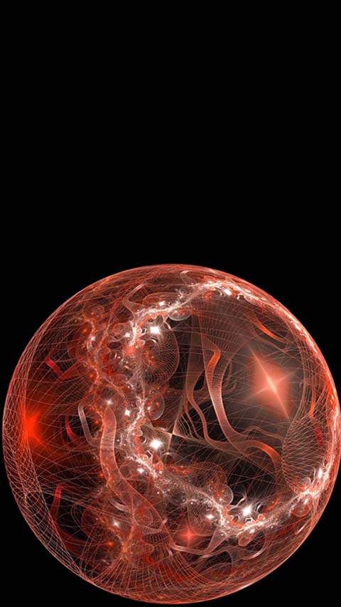 ball 3d red black dark wallpaper background phone