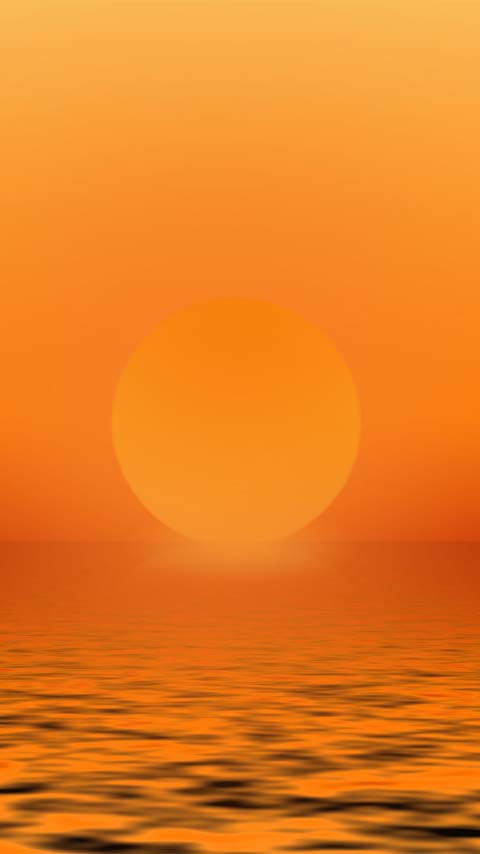 sunup ocean sunrise orange yellow water wallpaper background phone