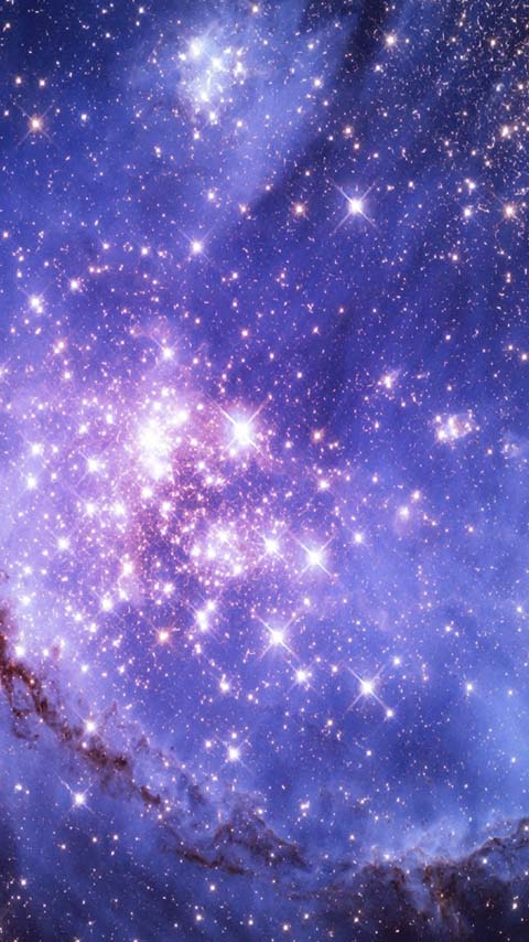 cosmic matter space galaxy purple stars nebula wallpaper background phone