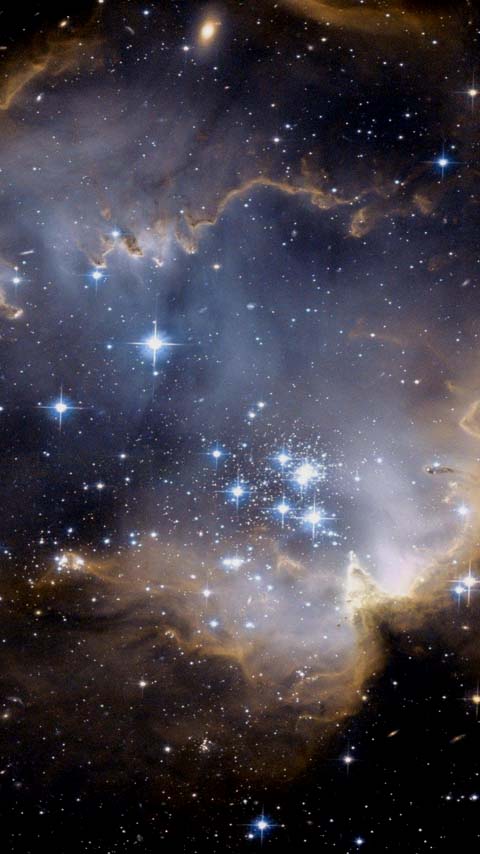 nebula stars wallpaper background phone