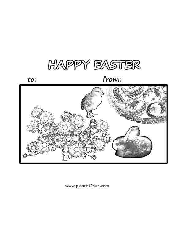Easter free printable coloring page kids