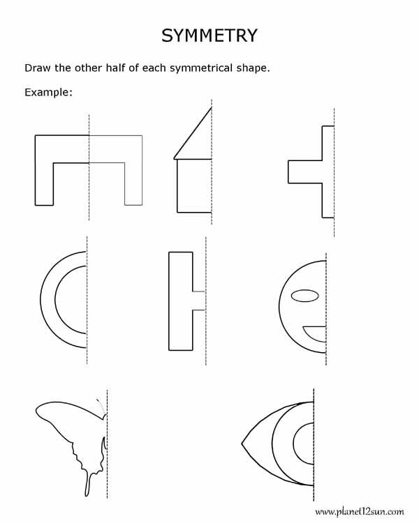 Free Printable Symmetry Drawing Worksheets