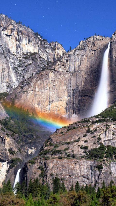 Waterfall - Rainbow wallpaper